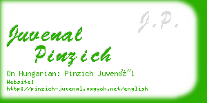 juvenal pinzich business card